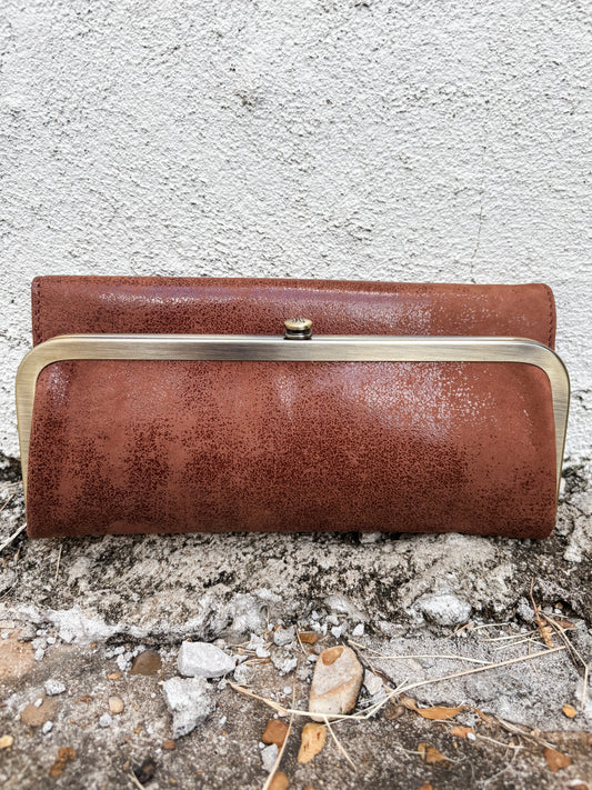 Rachel Wallet Burnished Saddle