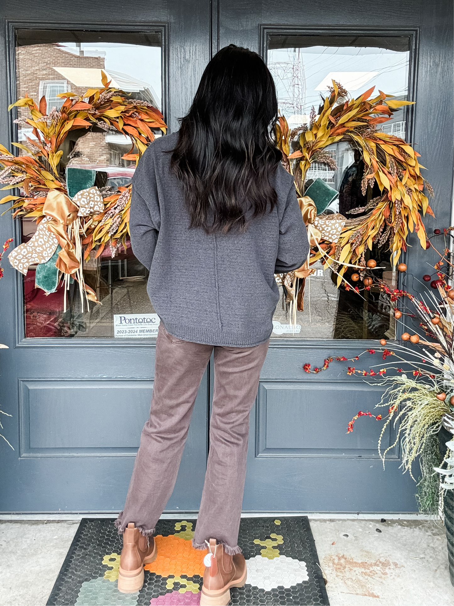 Wavy Wildflowers Sweater