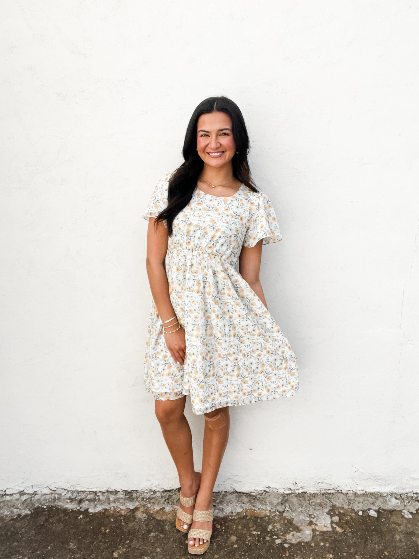 The Alyssa in Mint Magnolia Dress