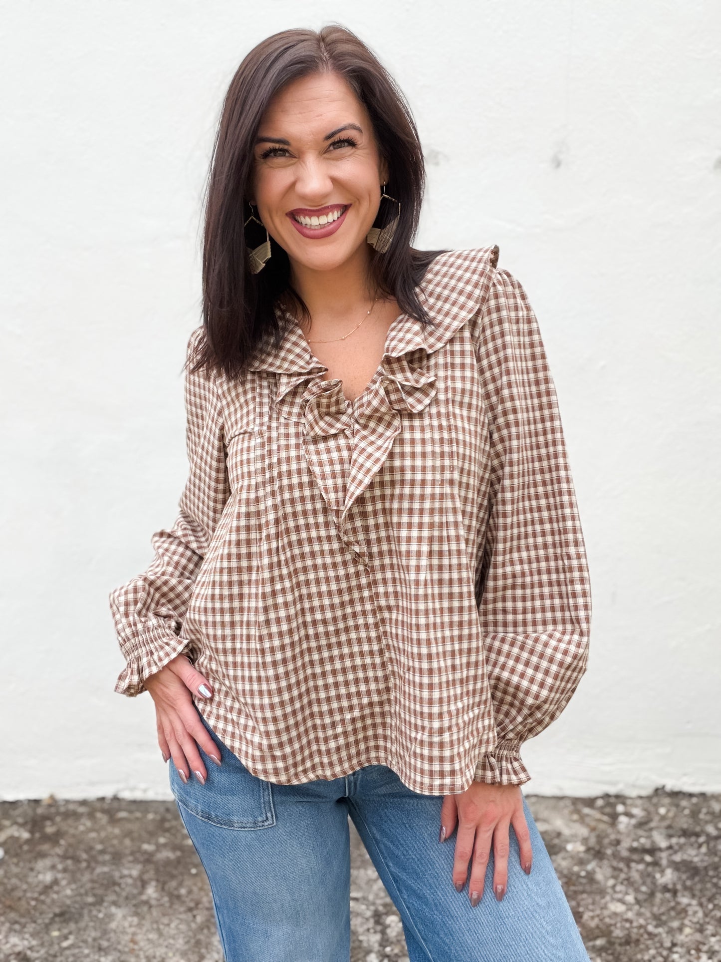 Harvest Gingham Blouse