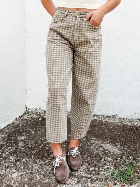 Crown Me Checkered Pants