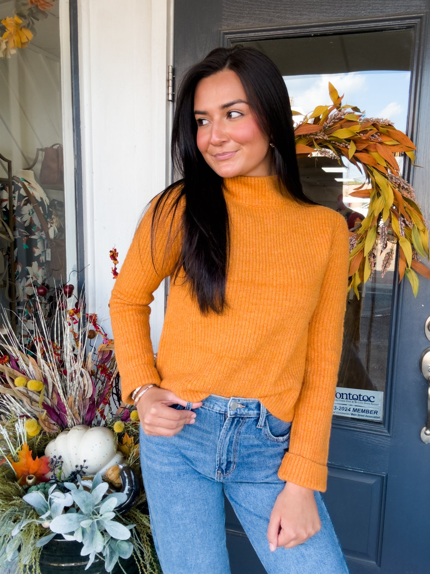 The Raine Pullover Sweater Ginger