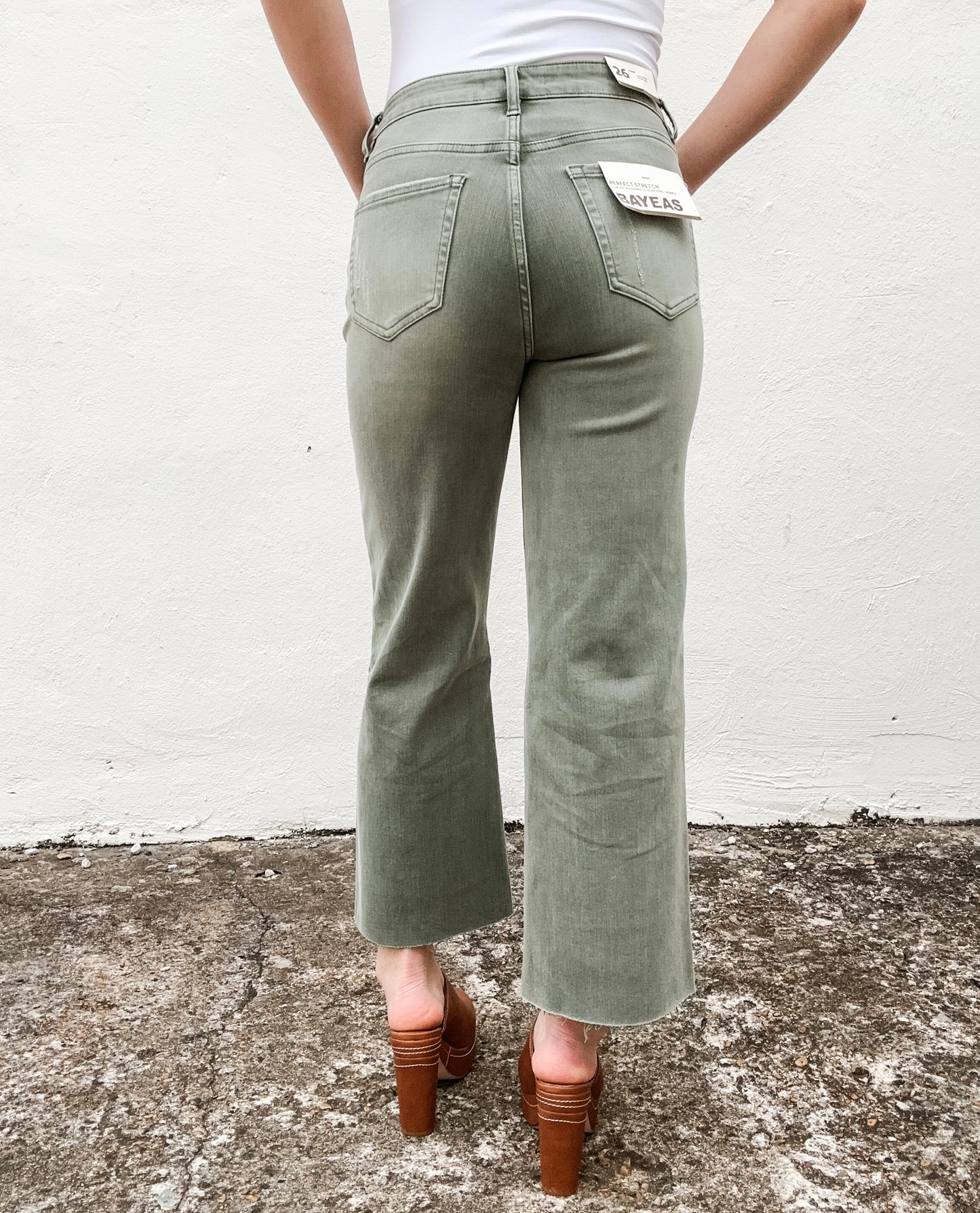 Olive High Rise Jeans