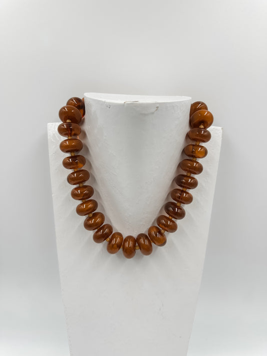 Brown Beaded Necklace