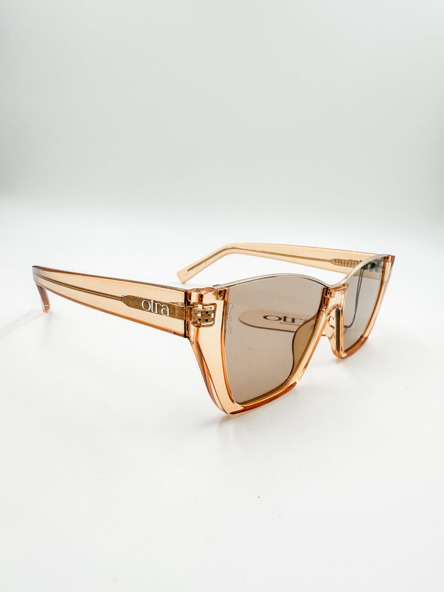Belle Transparent Gold Sunglasses
