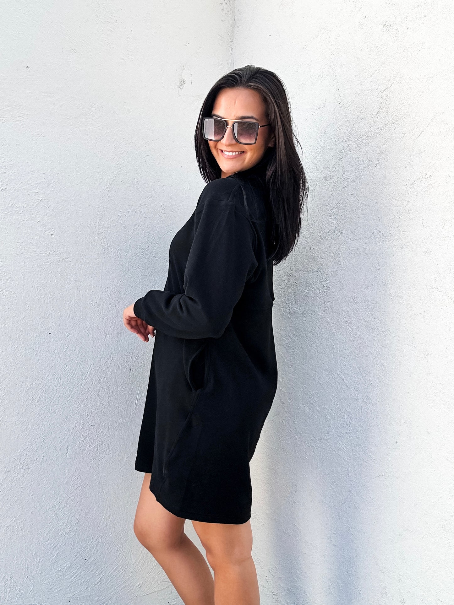 The Funday Zip Dress Black