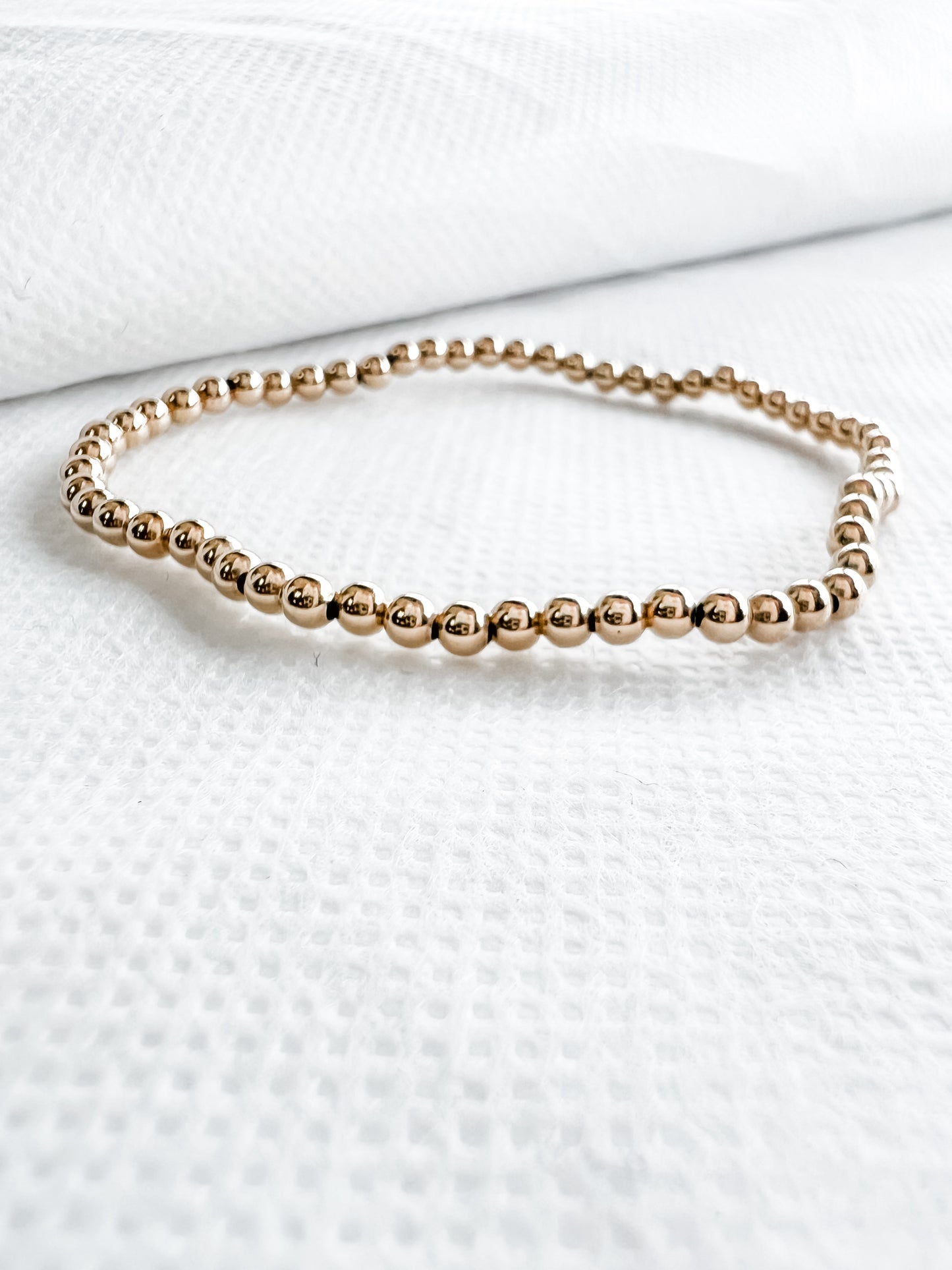 Gold-Filled Ball Bracelet 3mm
