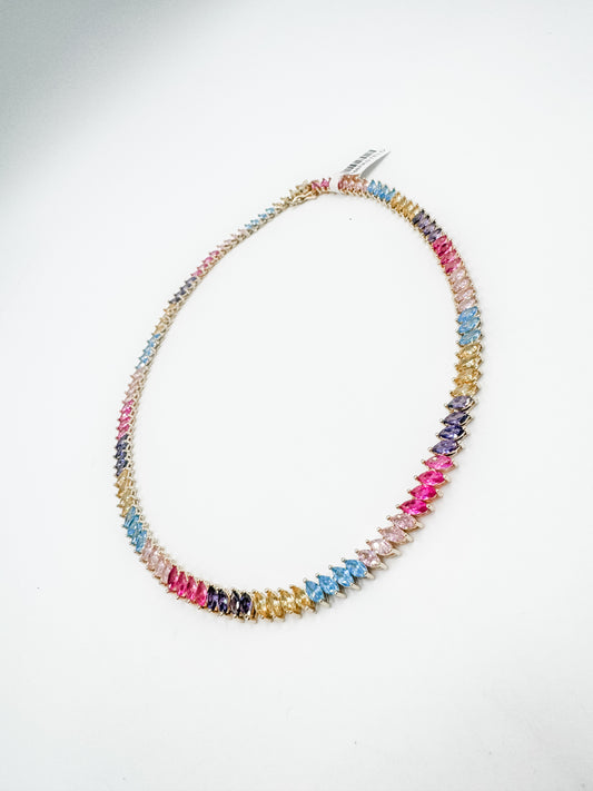 Pastel Dreams Tennis Necklace