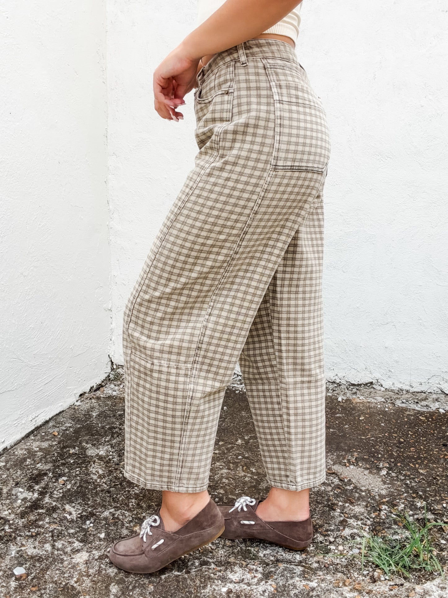 Crown Me Checkered Pants