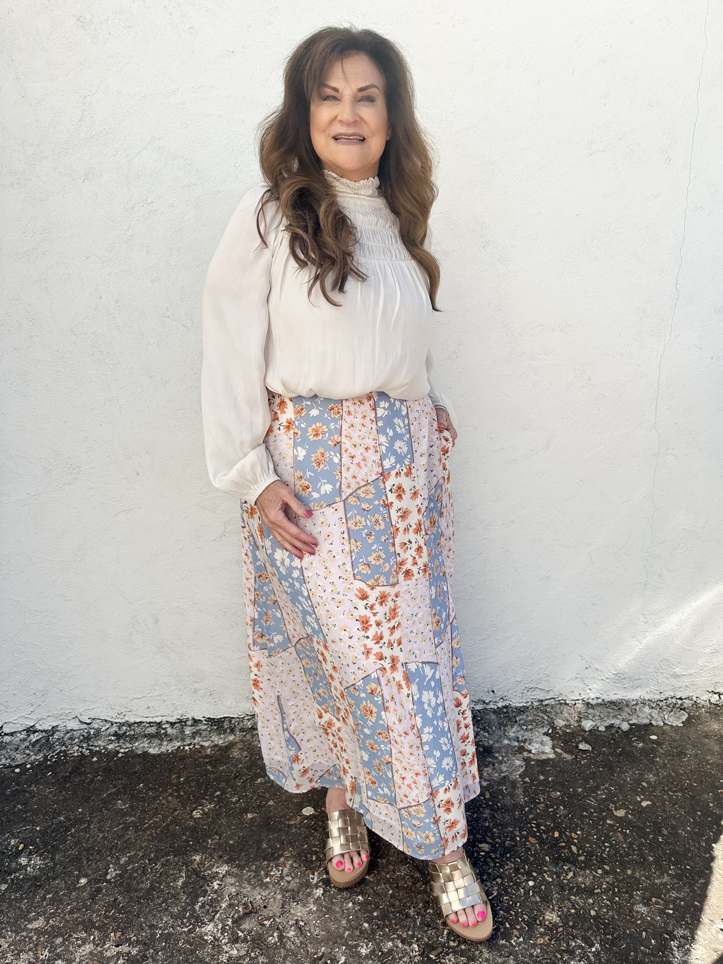 Daffodil Dreams Maxi Slip Skirt