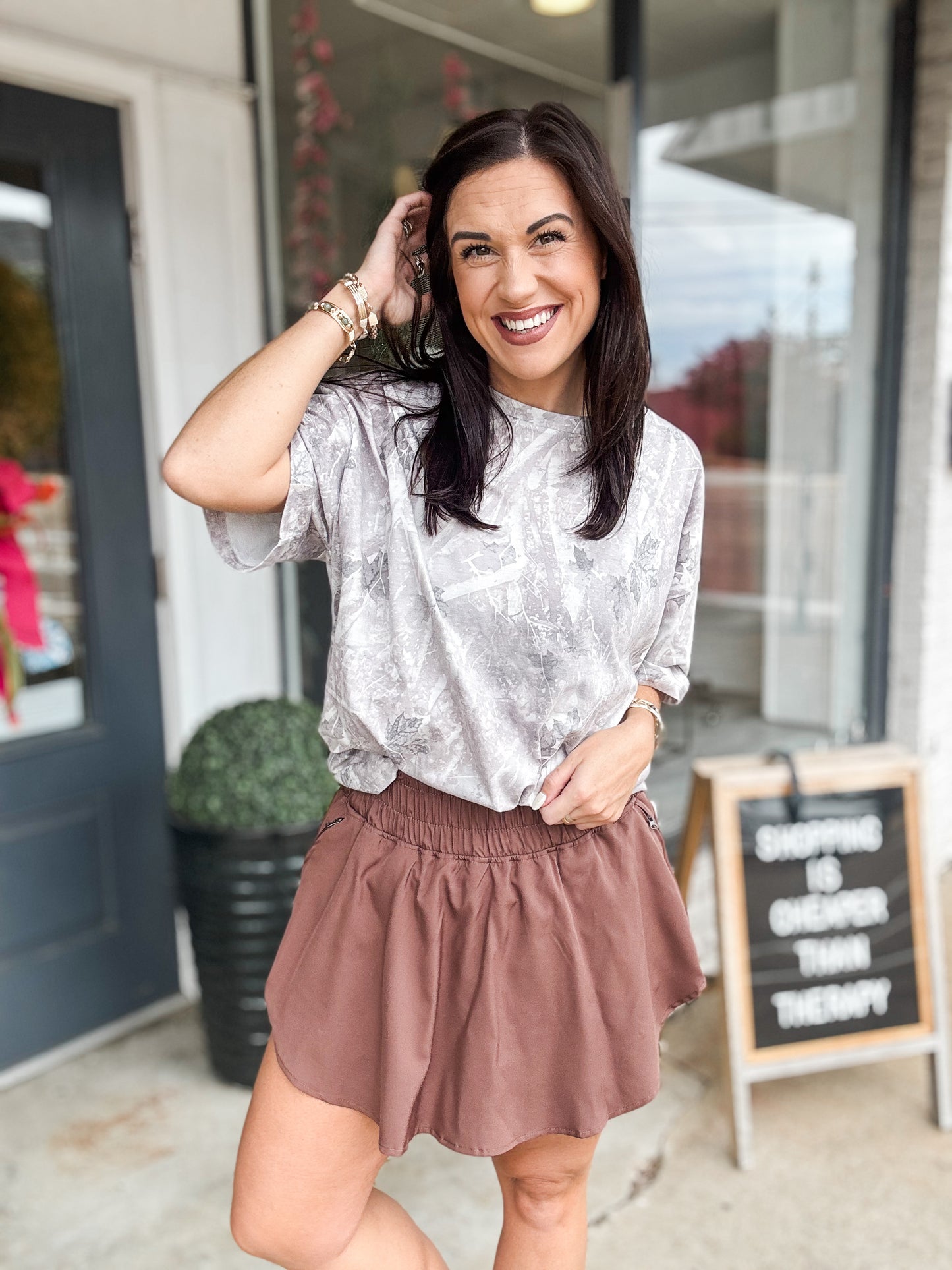 Power Move Skort Chestnut