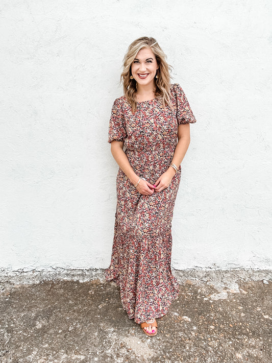 Lottie Pink Colorburst Maxi Dress