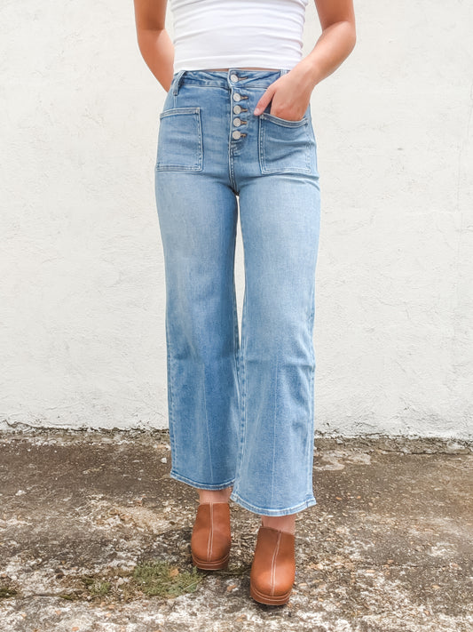 Orson High Rise Button Fly Jeans