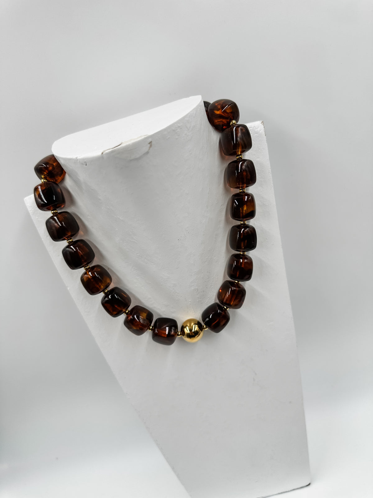 Amber Beaded Necklace