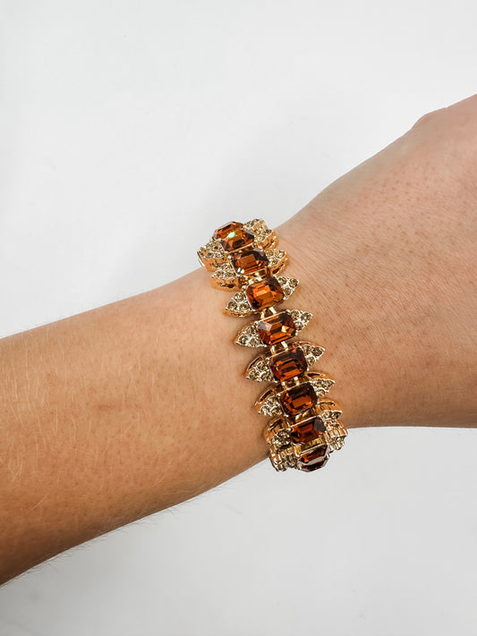 Amber Crystal Bracelet