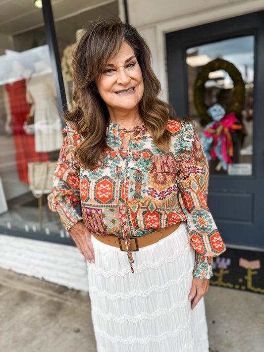 Ancient Tapestry Top