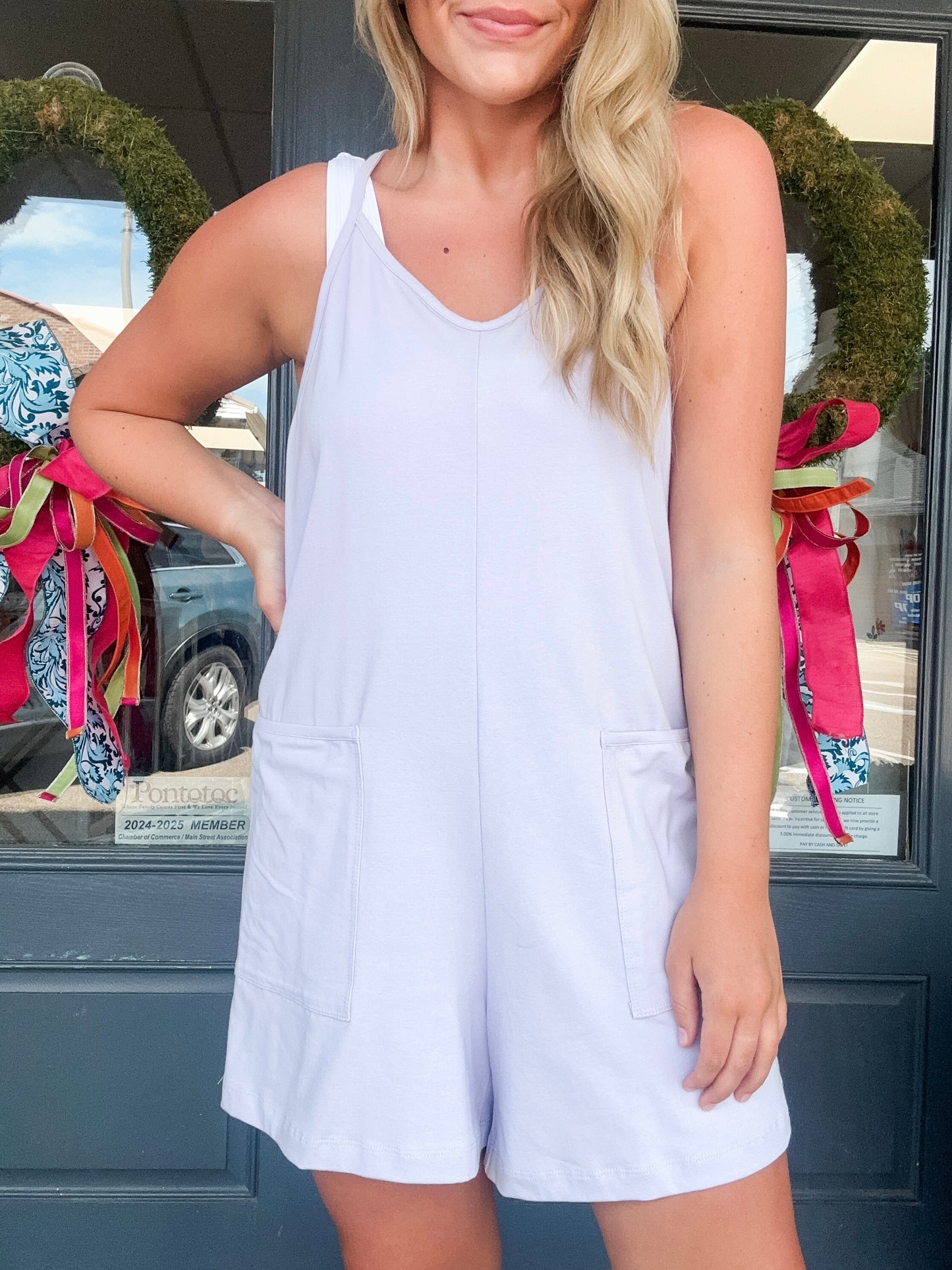 Lavender Fog Romper