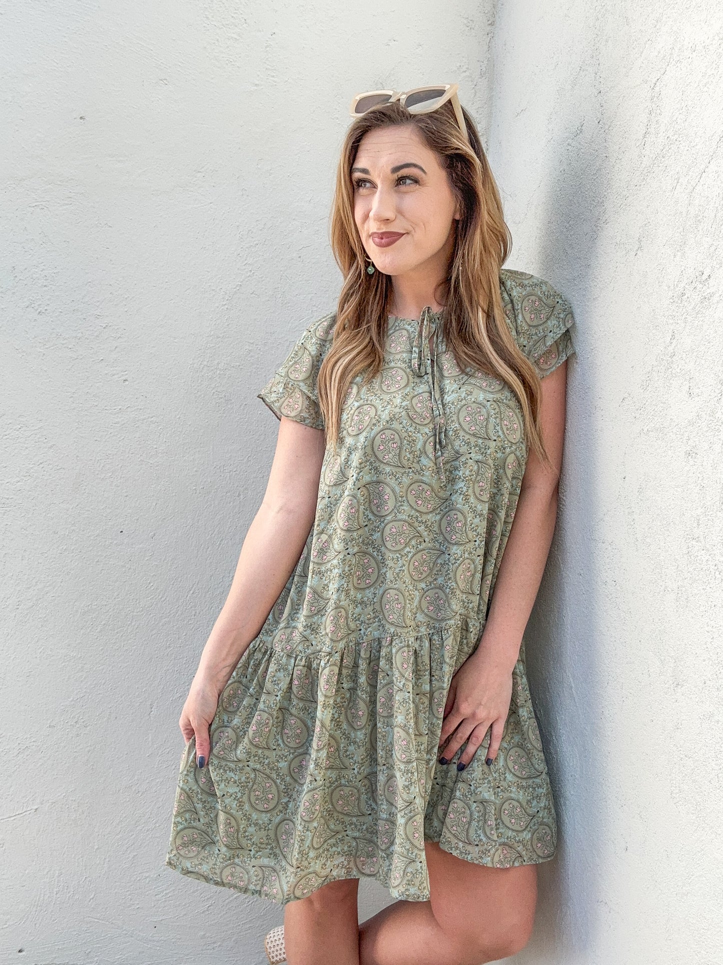 The Cody in Sage Meadow Dress