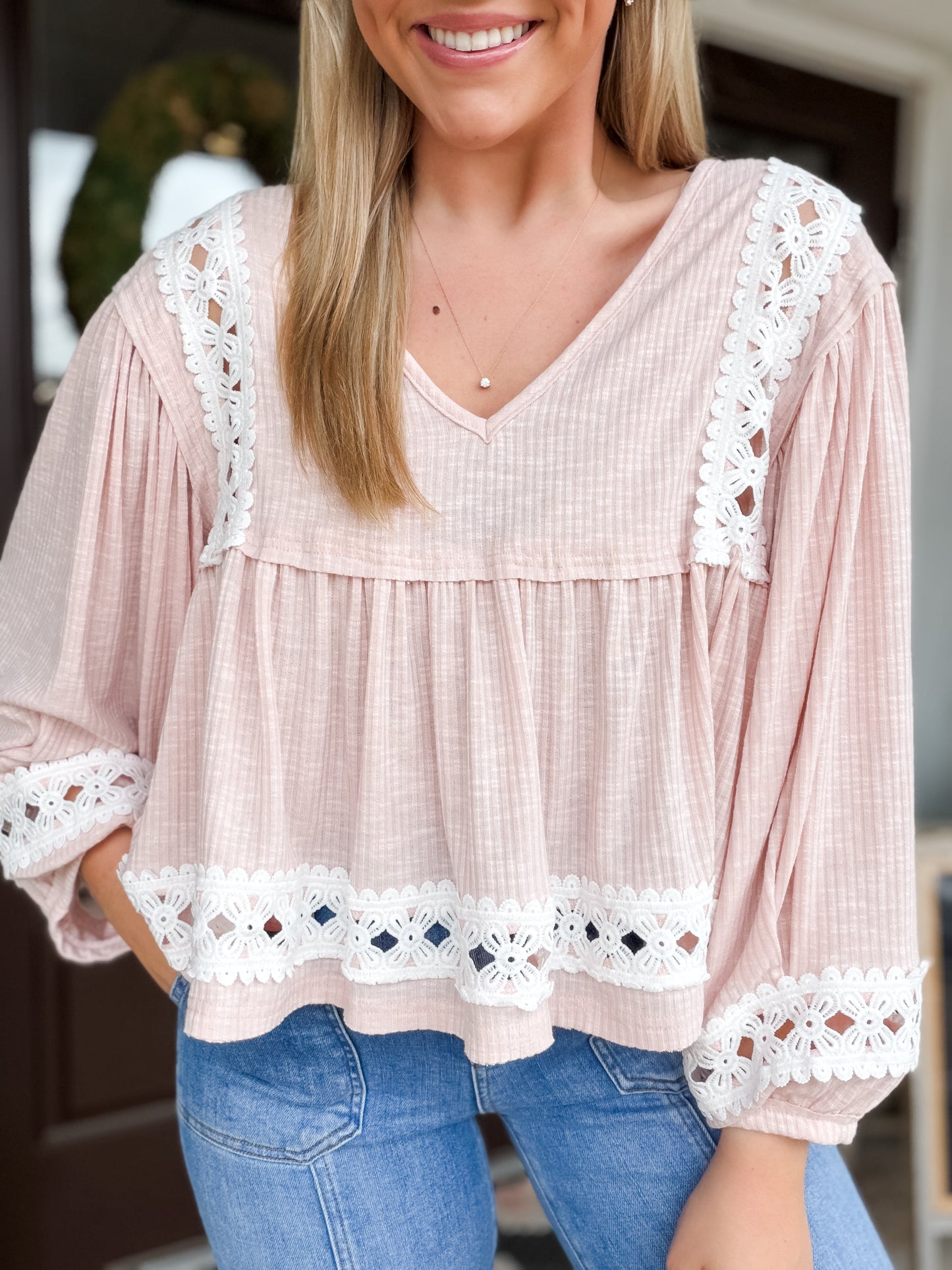 Baby Doll Pink Top