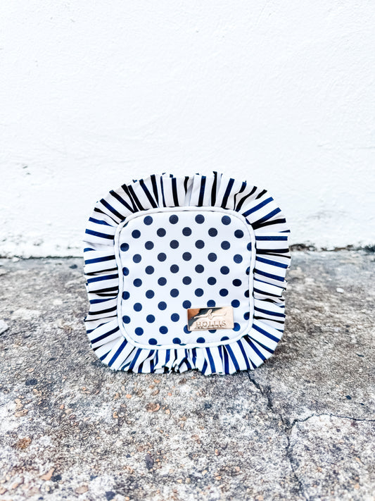 Ruffled Tech Bag Polka