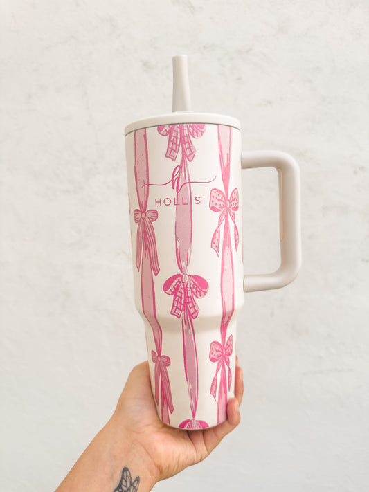 HydroChic Tumbler Two Tone Bow
