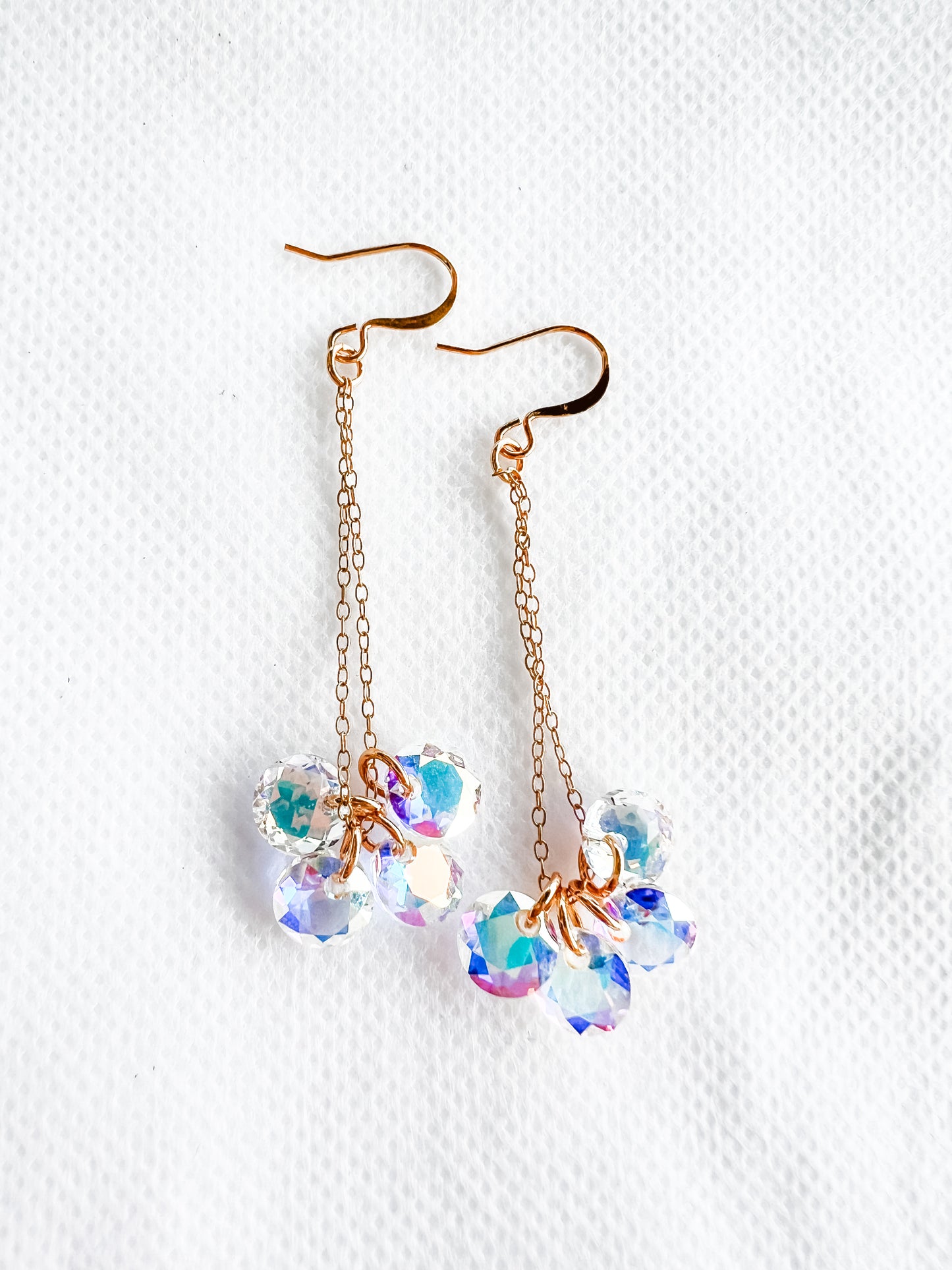 Crystal Chain Drop Earrings