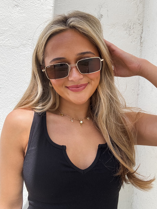 Ila Gold/Brown Sunglasses
