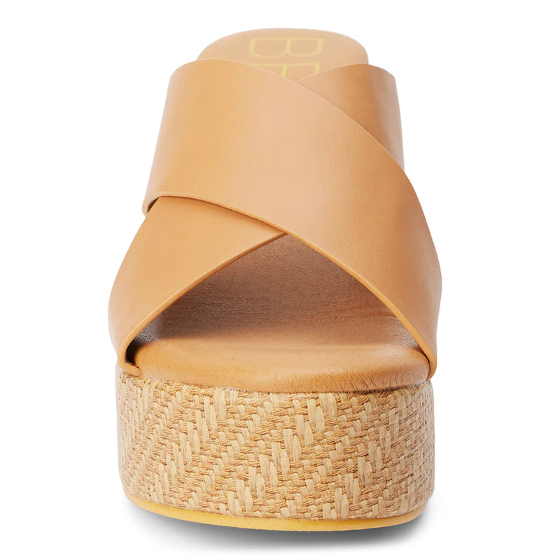 Nellie Platform Heel Tan