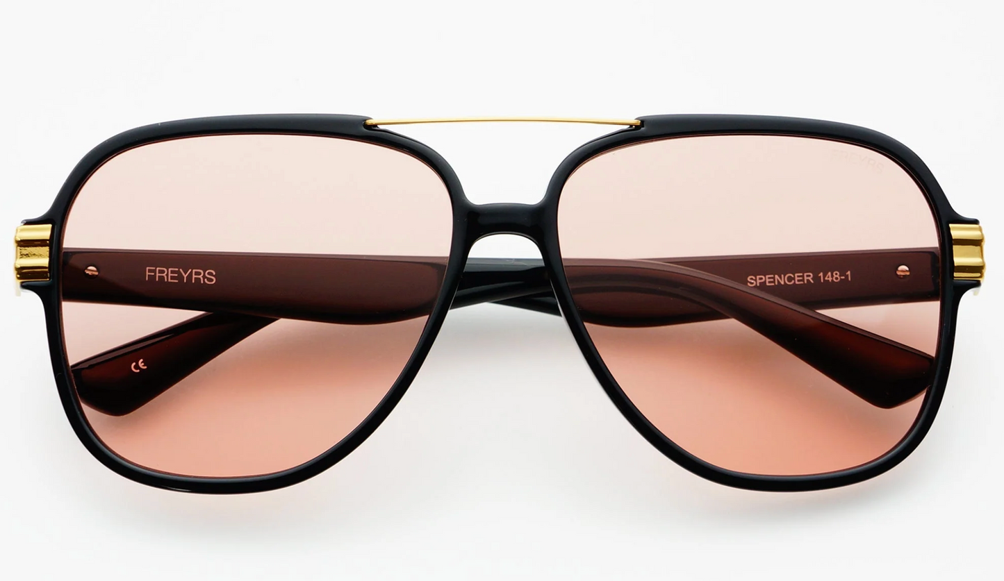 Spencer Black/Pink Sunglasses