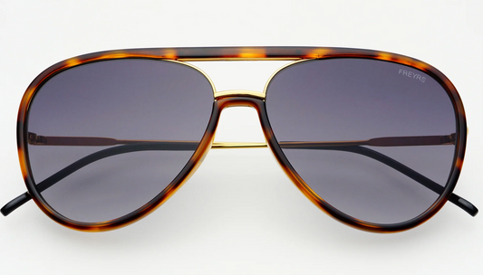 Shay Grey Tortoise Mirror Sunglasses