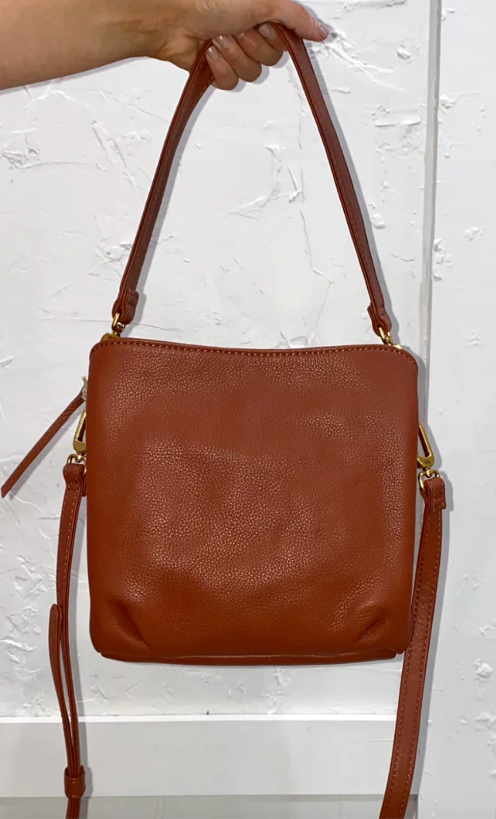 Starr Convertible Shoulder Bag Rust