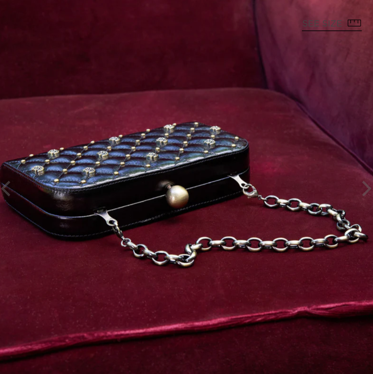 Lauren Minaudiere Studded Black