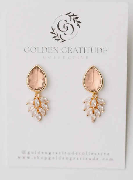 Classic Boho Drop Earrings Pink