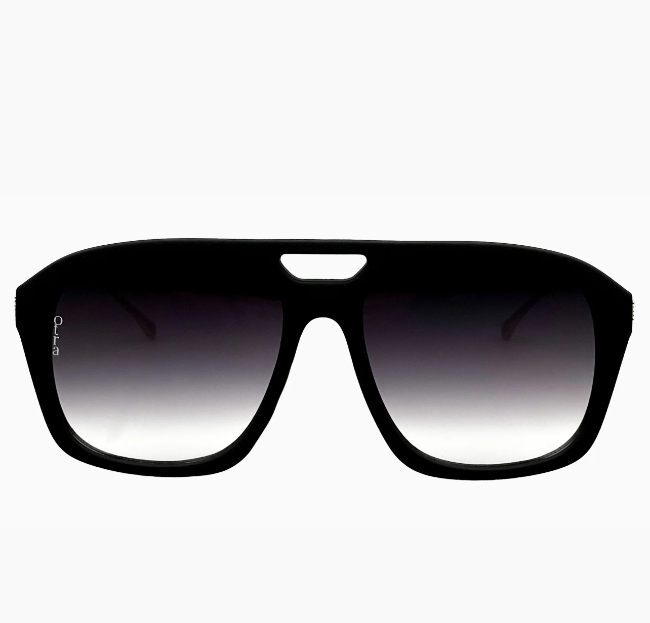 Reina Matte Black Sunglasses