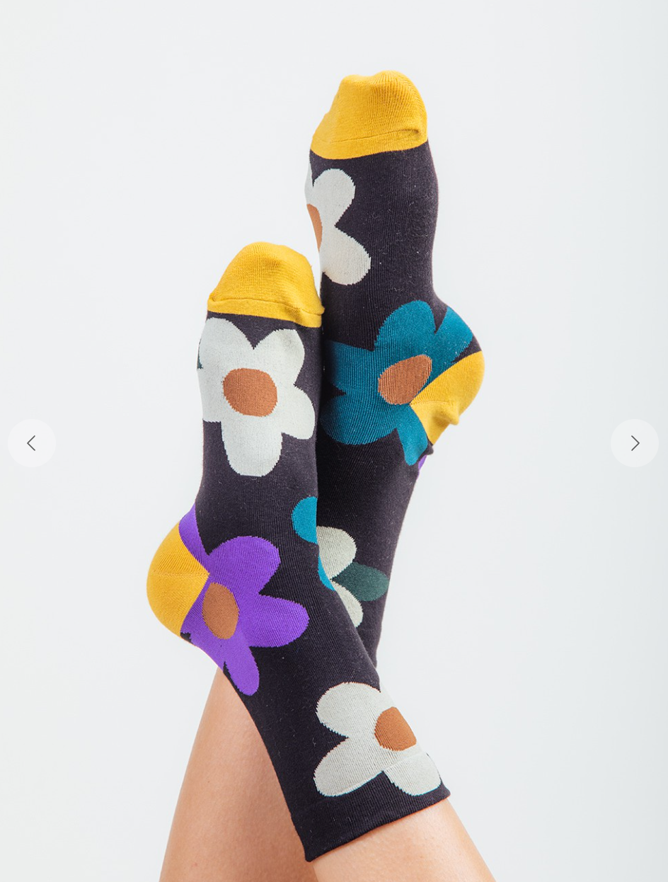 Floral Crew Sock