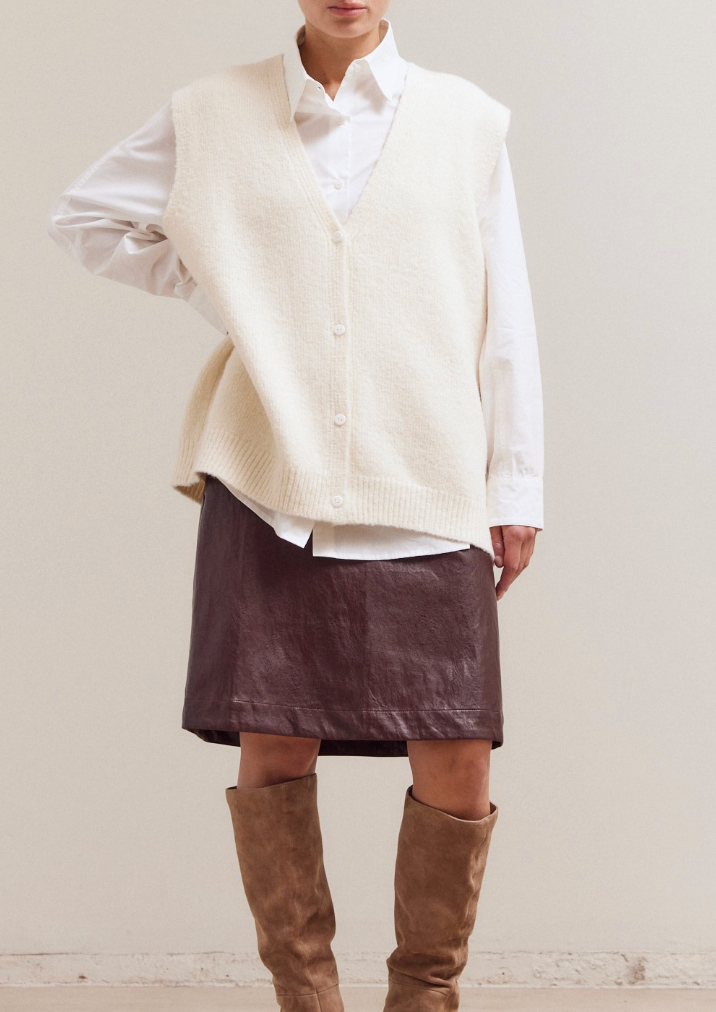 Soft Cream Sweater Vest