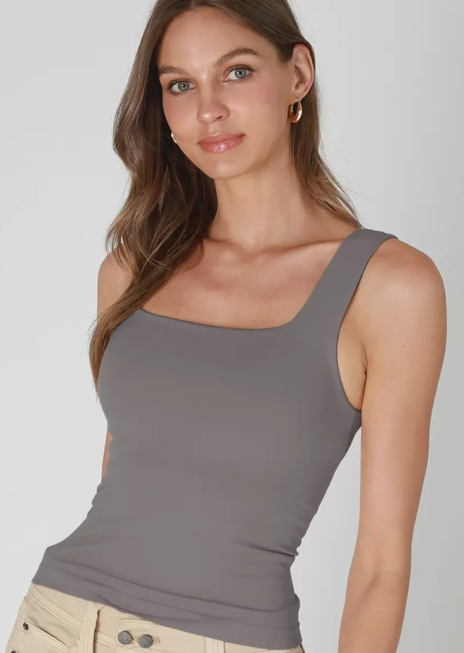 Clean Line Square Top Gray