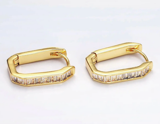 Baguette Oblong Hoops