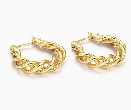 Twisted Hoop Earrings