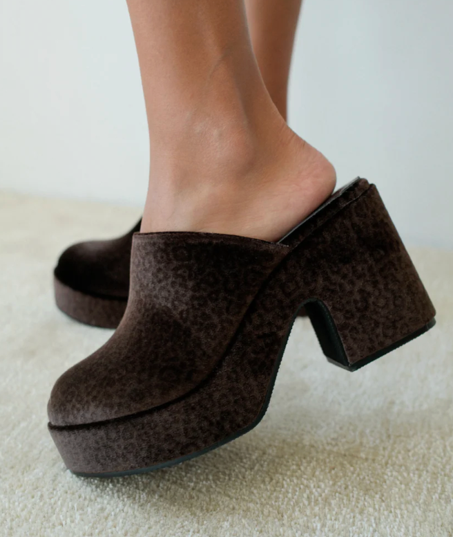 Jayde Velvet Platform Mule