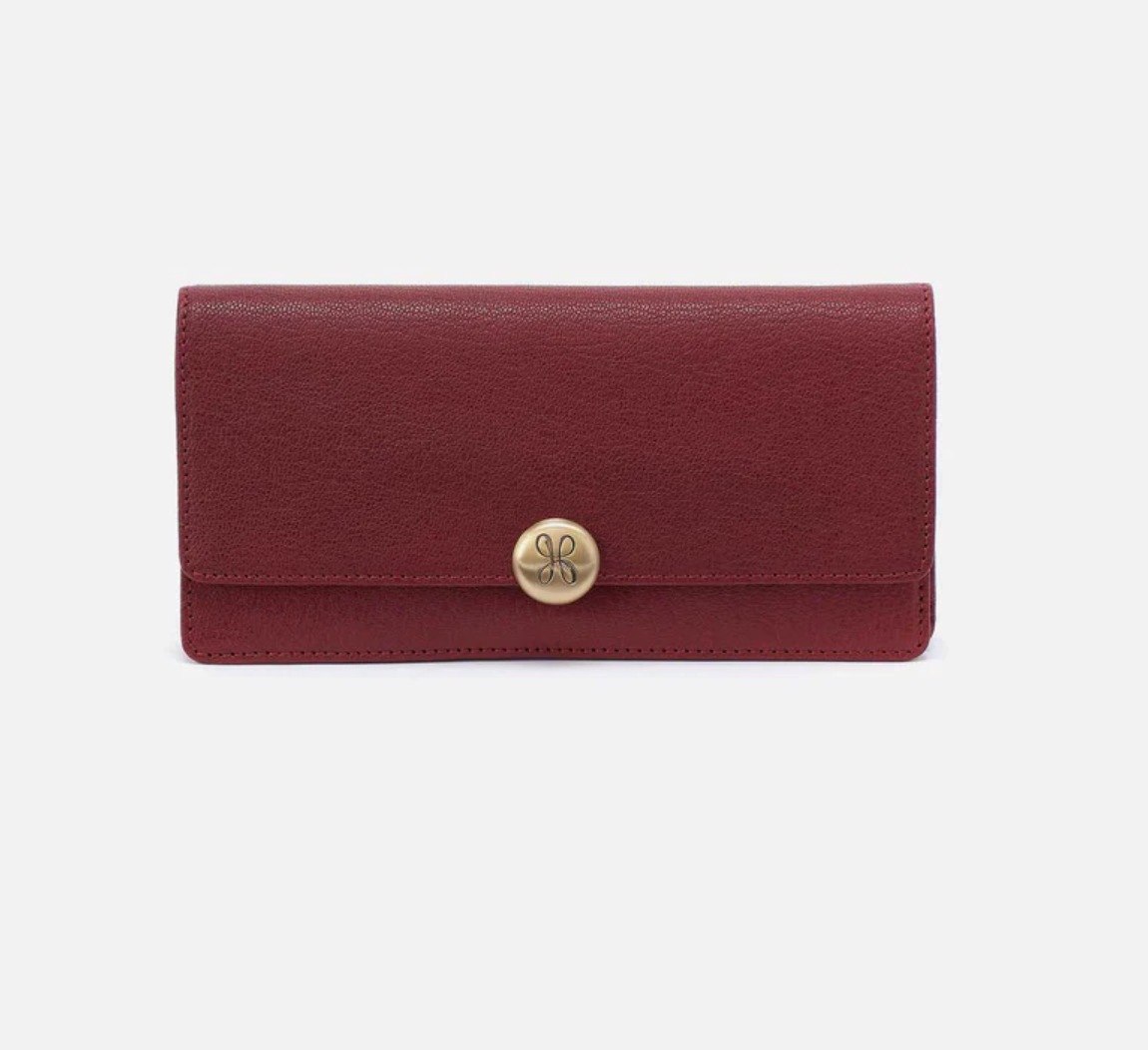 Hutton Wallet Red Dahila