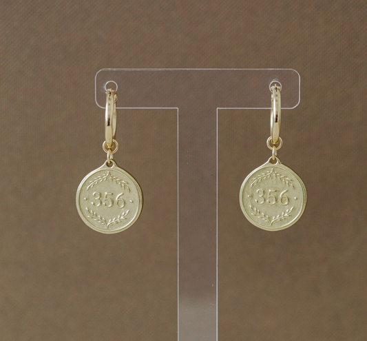 Proverbs 3:5-6 Hoop Earrings