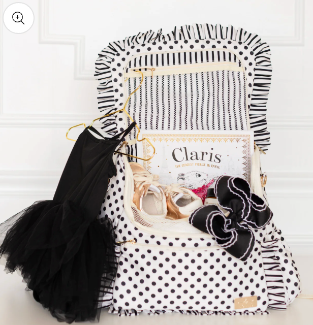 Ruffled Nylon Diaper Bag Polka