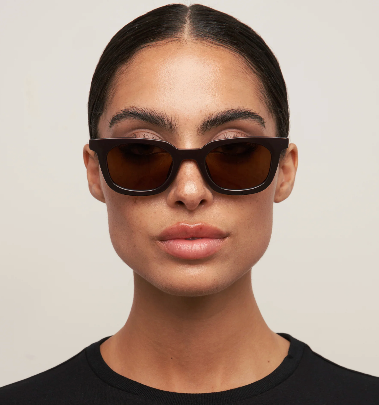Nia Dark Chocolate Sunglasses