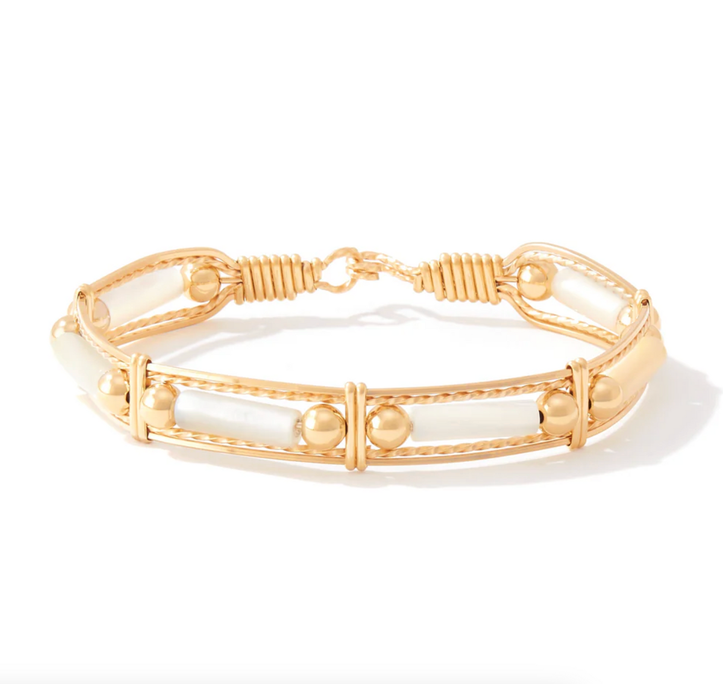Color Your World Bracelet (Gold Beads)