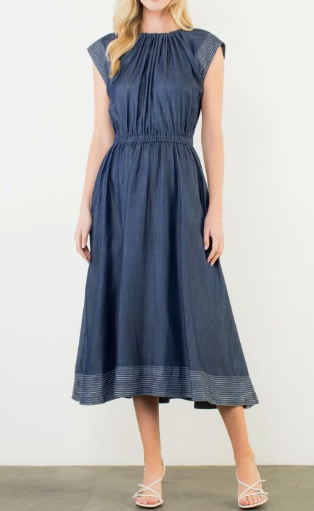 Rock the 70's Denim Dress