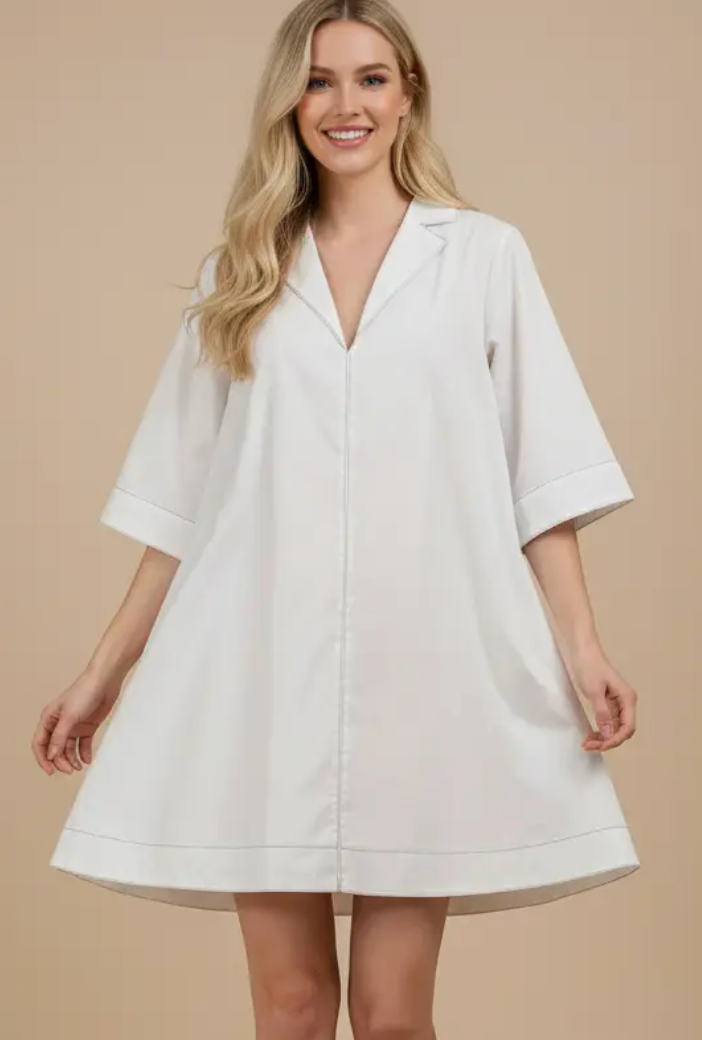 Crisp and Clean Dress