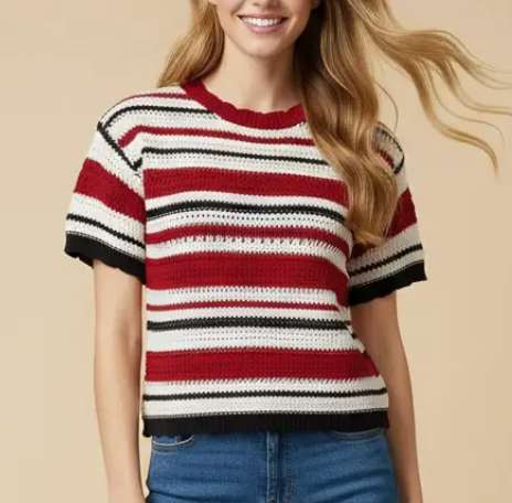 Rouge, Blanc, Bleu Top