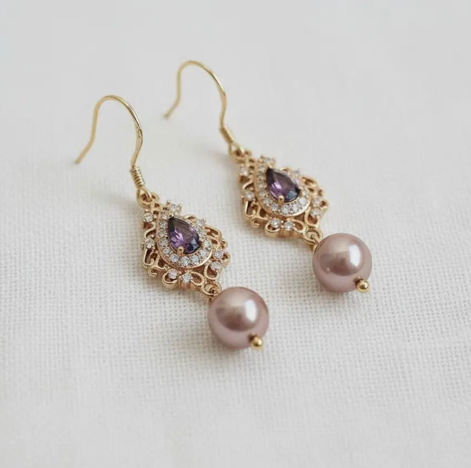 Pearl Water Drop Earrings