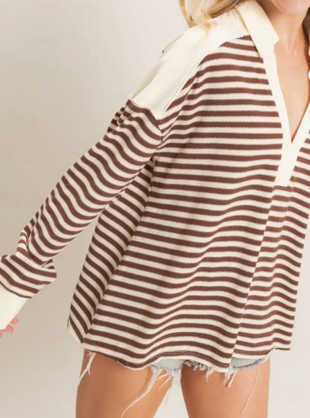 School Days Top Brown